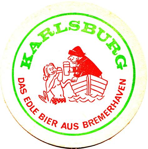 bremerhaven hb-hb karlsburg das edle 1-2a (rund215-bier aus-gr�nrot)